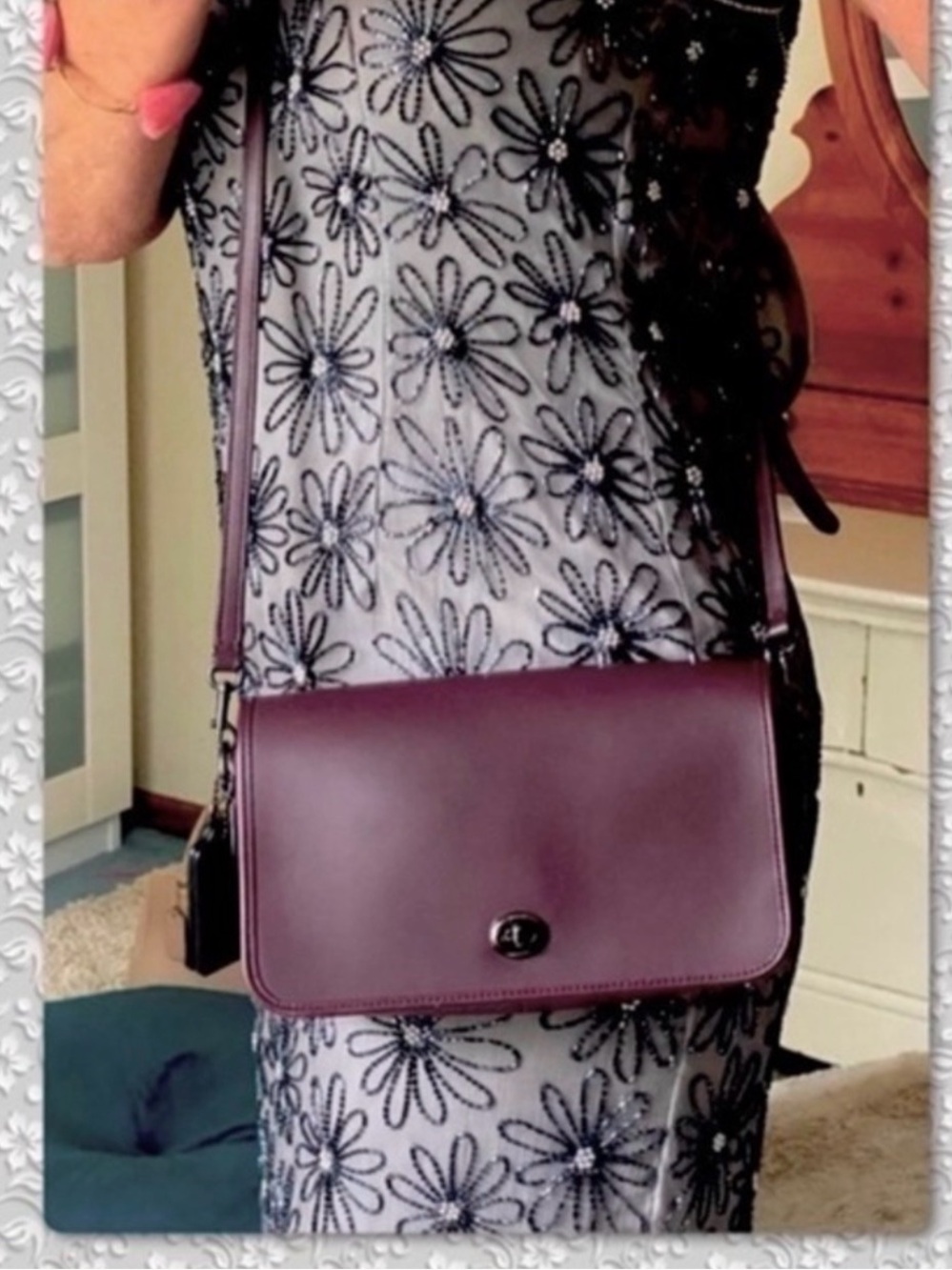 COACH 1941 LIMITED EDITION DINKY / PENNY BAG IN OXBLOOD